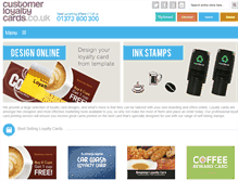 Tablet Screenshot of customerloyaltycards.co.uk